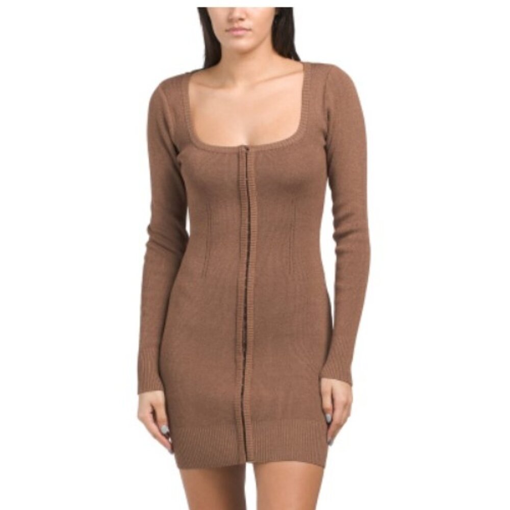 NWT EMORY PARK Long Sleeve Mini Dress SMALL